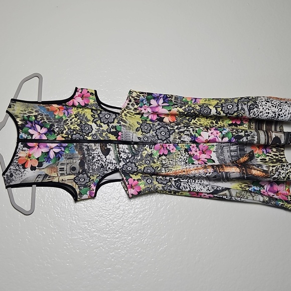 Just Love Vibrant Floral and Architectural Mini Dress - Picture 3 of 6